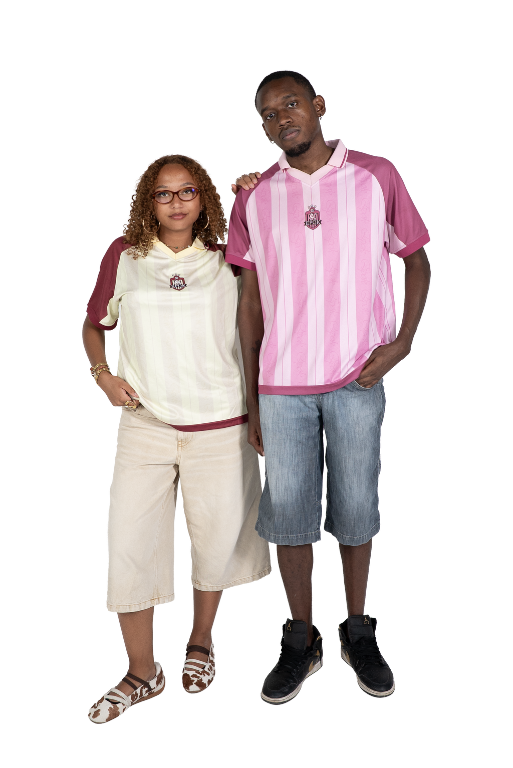 Maillot Jersey Cherry & Cream epok, coloris cerise et crème — visuel 4