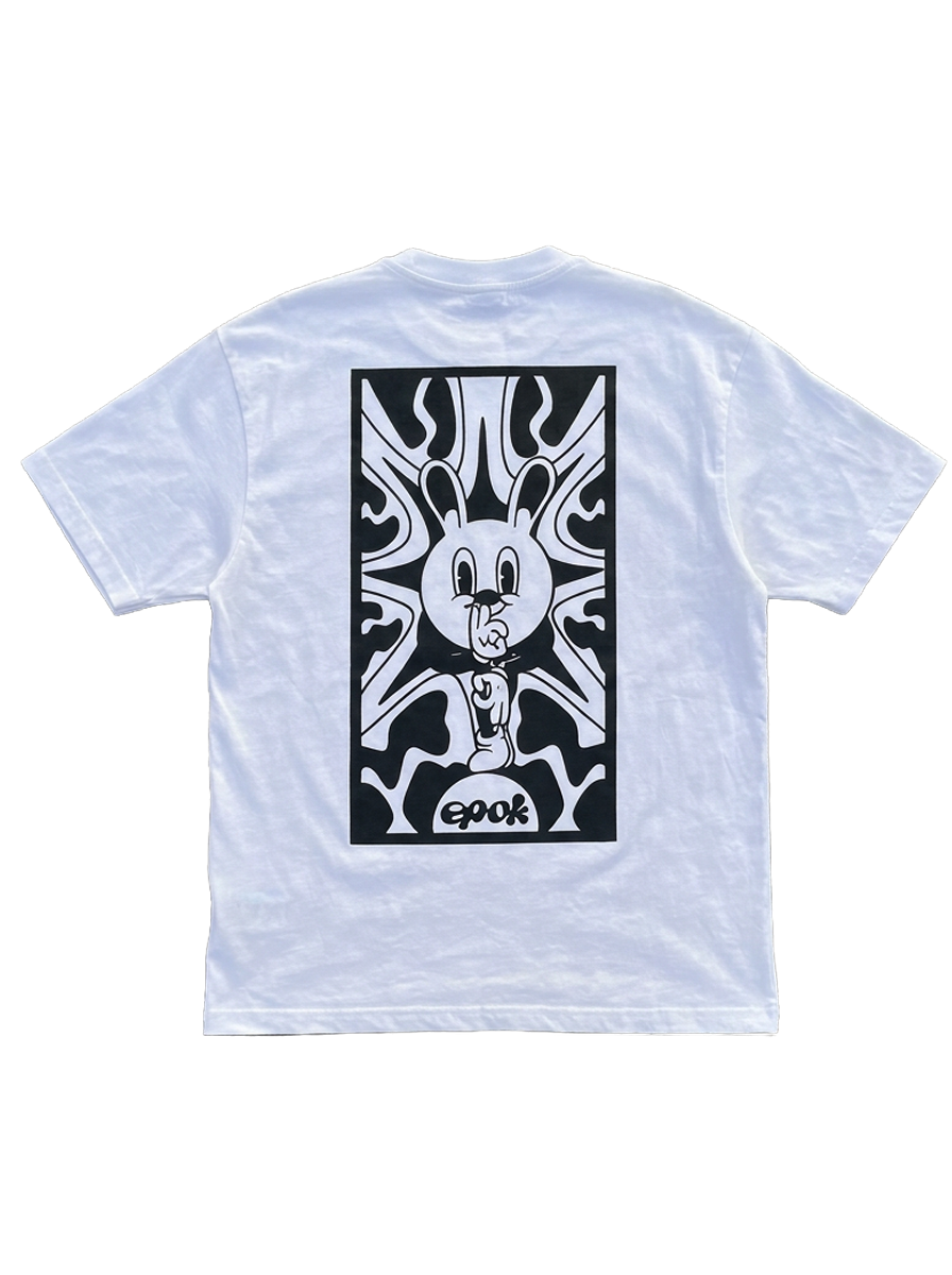 Tee-shirt Rubber Hose blanc epok, imprimé rétro cartoon — visuel 2