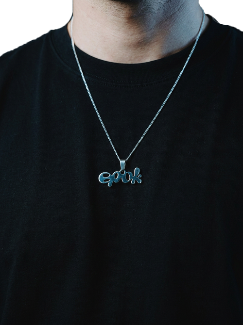 Chaîne Epok, pendentif au logo signature epok — visuel 2