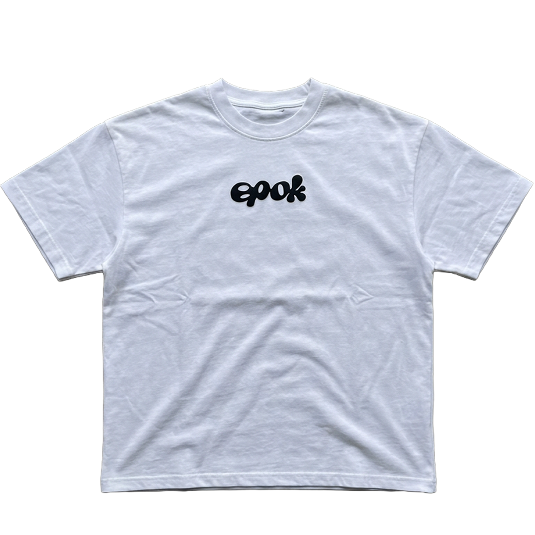 Tee-shirt Rubber Hose blanc epok, imprimé rétro cartoon — visuel 1